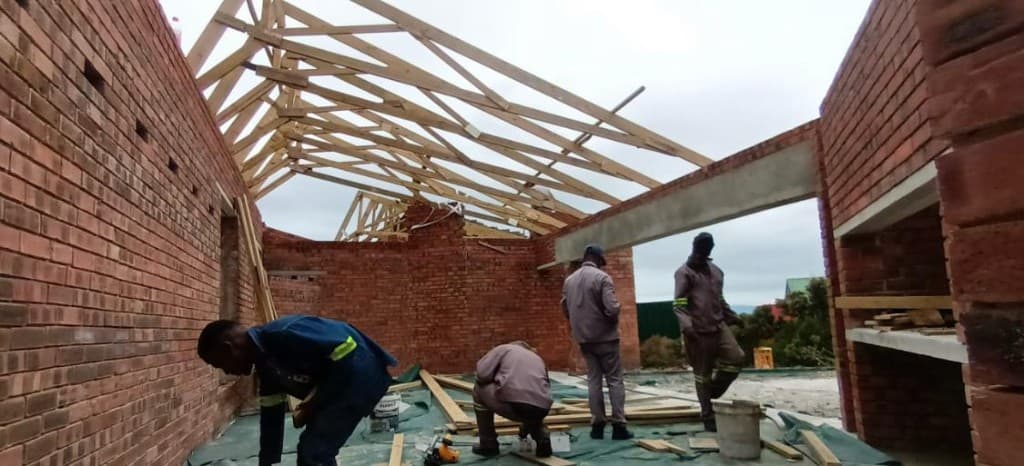 Structural shell & masonry close-in